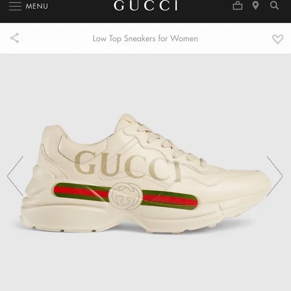 Gucci | Shoes | Gucci Rython Sneakers 0 Authentic Worn Twice  display picture 1